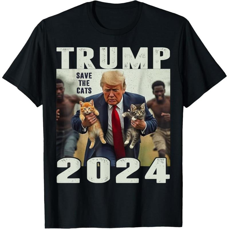Trump 2024 Save the Cats Saying Debate T-Shirt made in usa Hoodie, Sweatshirt | UrbanDripWear.com