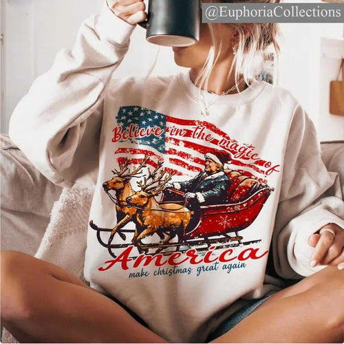 #Trump Christmas Sweater, Hoodie, Tee Shirt - #Trump Christmas T-Shirt , Global Trending Outfits Sweatshirt