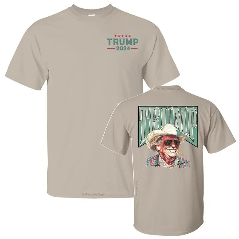 Trump Daddy Western Cowboy Shirt, Make America Great Again, Trump Fighting Shirt, Trump Arrest This Shirt, Trump...