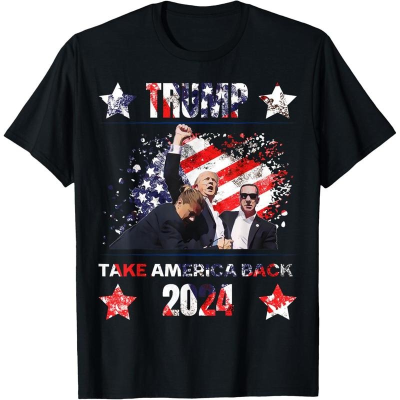 Trump Getting Shot 2024 T-Shirt made in usa Hoodie, Sweatshirt | UrbanDripWear.com
