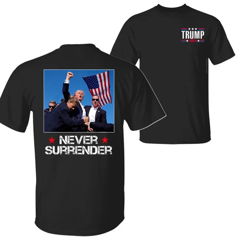 Trump Never Surrender T-shirt, I Stand with Trump Shirt, Praying for President Trump Shirt, Bloodied Trump Fist Pumps,...