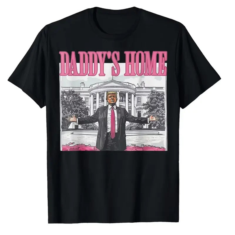 Trump Shirt Daddys Home 2024 Shirt Trump Trump Gift for Republican Gift Funny Trump 2024 Tee Menswear Top Underwear...