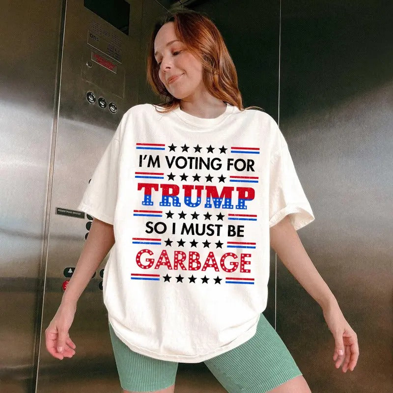 Trump Shirt, Trump Gar.bage Shirt, MAGA Shirt, Trump 2024 Hoodie, Sweatshirt | UrbanDripWear.com
