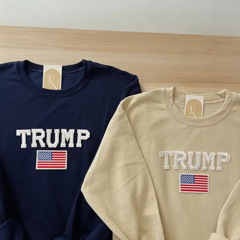 Trump Sweatshirt, Trump 2024 Shirt, Trump Shirt, Republican Shirt, American Flag Shirt, USA Sweatshirt, Pro Trump Shirt,...