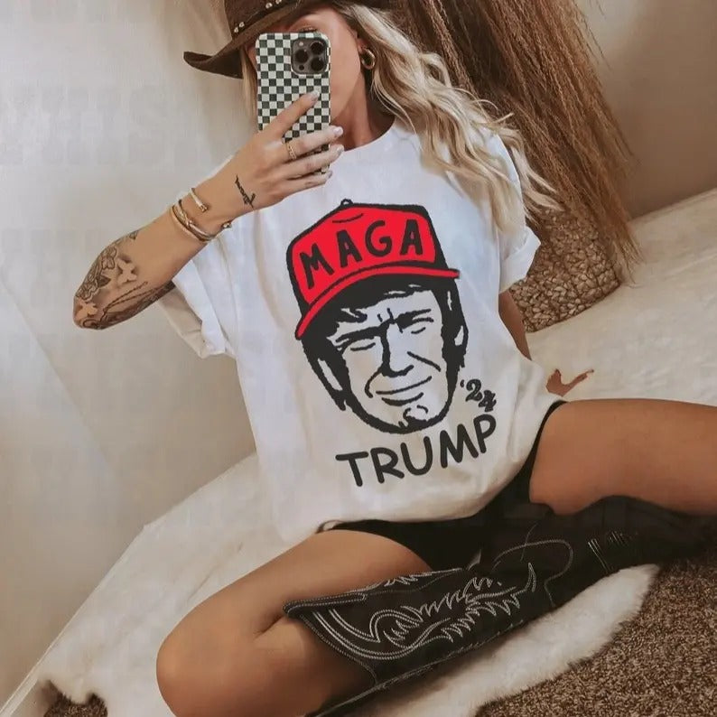 Trump T-shirt, Comfort Colors T-shirt, Vote Trump Tee, Trump 2024, Size up for Oversized, Comfort Colors Tee Hoodie,...