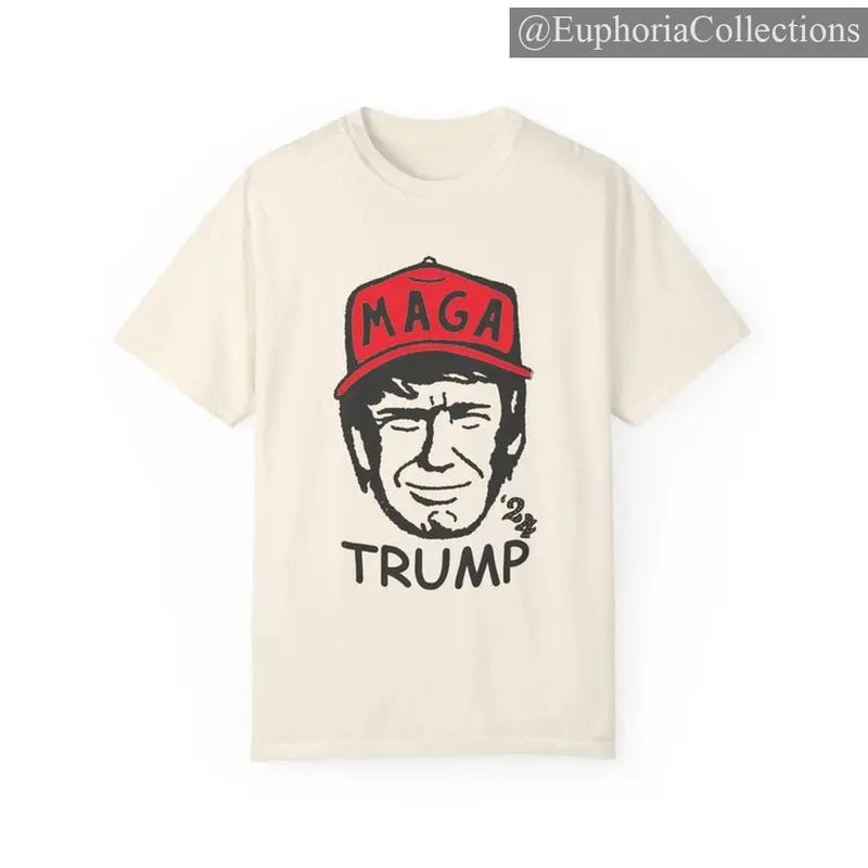 #Trump T-shirt, Vote Trump 2024 Tee, Size up for Oversized Tee , Retro Chic Tee Hoodie, Sweatshirt | UrbanDripWear.com