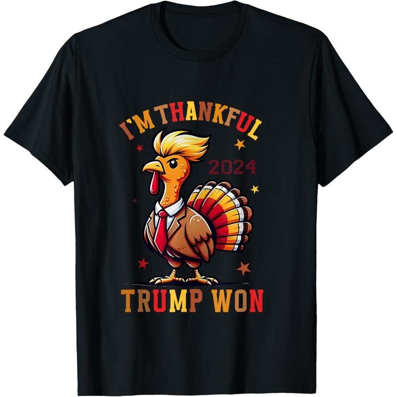 Trump Thanksgiving I'm Thankful Trump Won T-Shirt made in usa Hoodie, Sweatshirt | UrbanDripWear.com