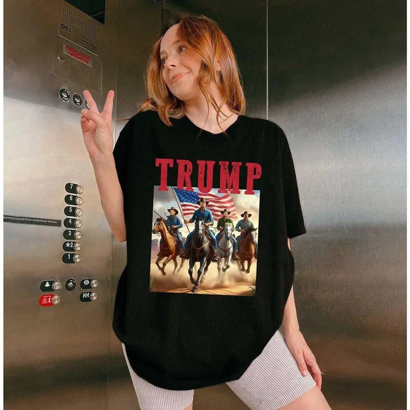 Trump Vance Kennedy Musk Cowboys Shirt Cowboy Trump Tee Presidential Election Stand With Trump Trump 2024 Hoodie, Sweatshirt