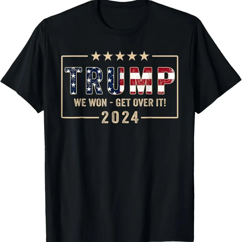 Trump We Won Get Over It 2024 President 47th Of White House T-Shirt Hoodie, Sweatshirt | UrbanDripWear.com