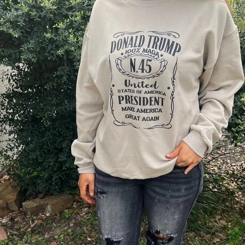 Trump Whiskey Sweatshirt T-Shirts, Hoodie | UrbanDripWear.com
