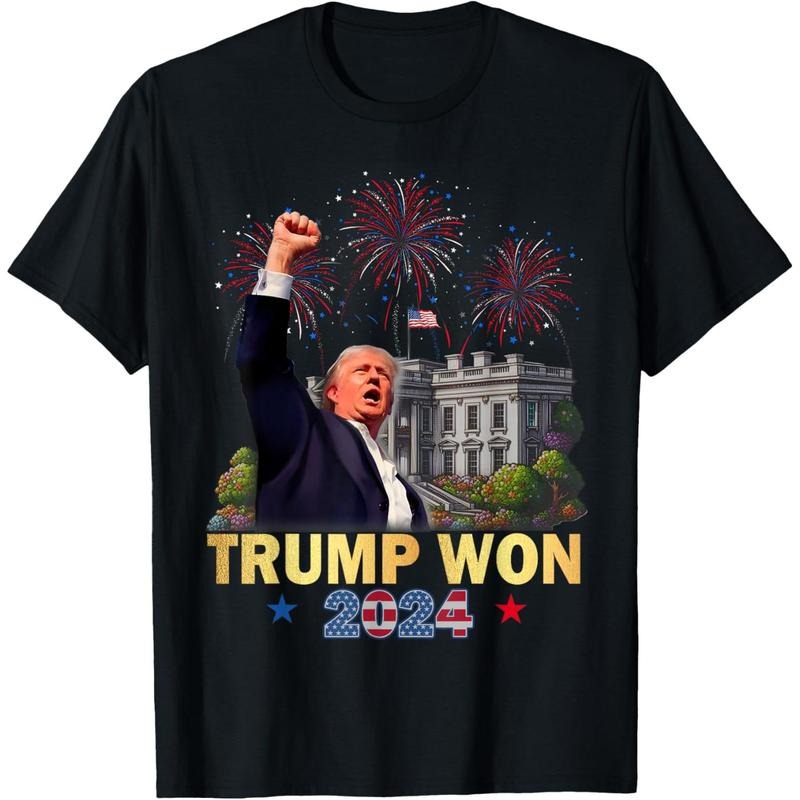 Trump Won 2024 President 47th Of White House Donald Trump T-Shirt made in usa Hoodie, Sweatshirt | UrbanDripWear.com