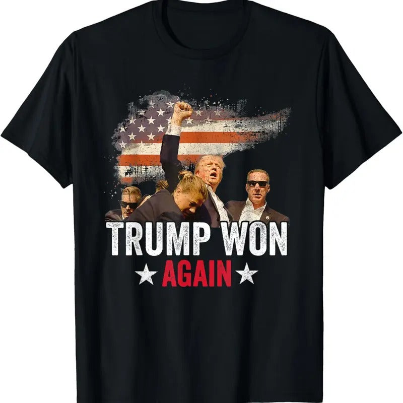 Trump Won Again 2024 Election President 47 th American Flag T-Shirtstyle{n002}3 T-Shirts, Hoodie, Sweatshirt