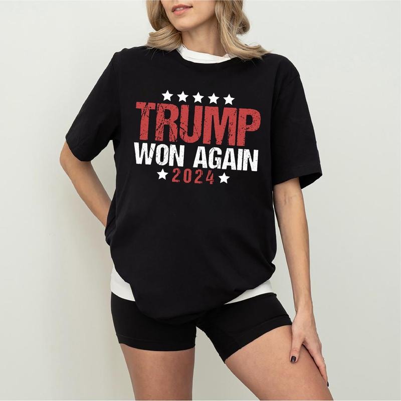 Trump Won Again Shirt, Trump Vance 2024 Shirt, Trump Won 2024 Election Inauguration Graphic Tee, Republican Gift Hoodie,...