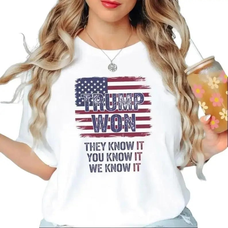 Trump Won Again T-Shirt - Election Shirt - Make America Great Again - Tee, Top Hoodie, Sweatshirt | UrbanDripWear.com