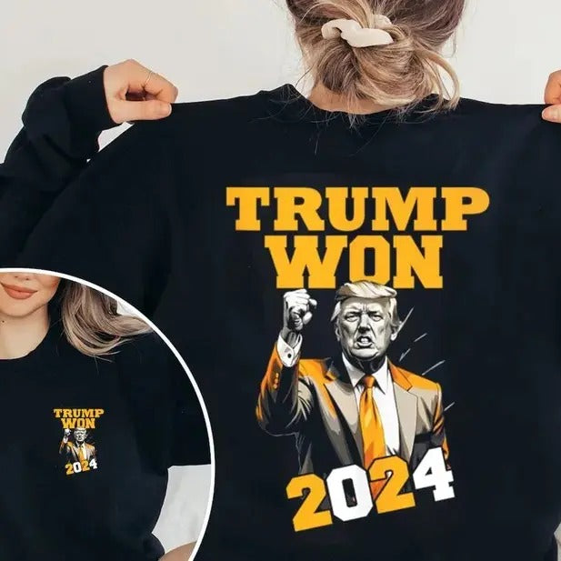 Trump Won Shirt, Make America Great Again T-Shirt for Men - Womenswear, Top Sweatshirt Hoodie | UrbanDripWear.com