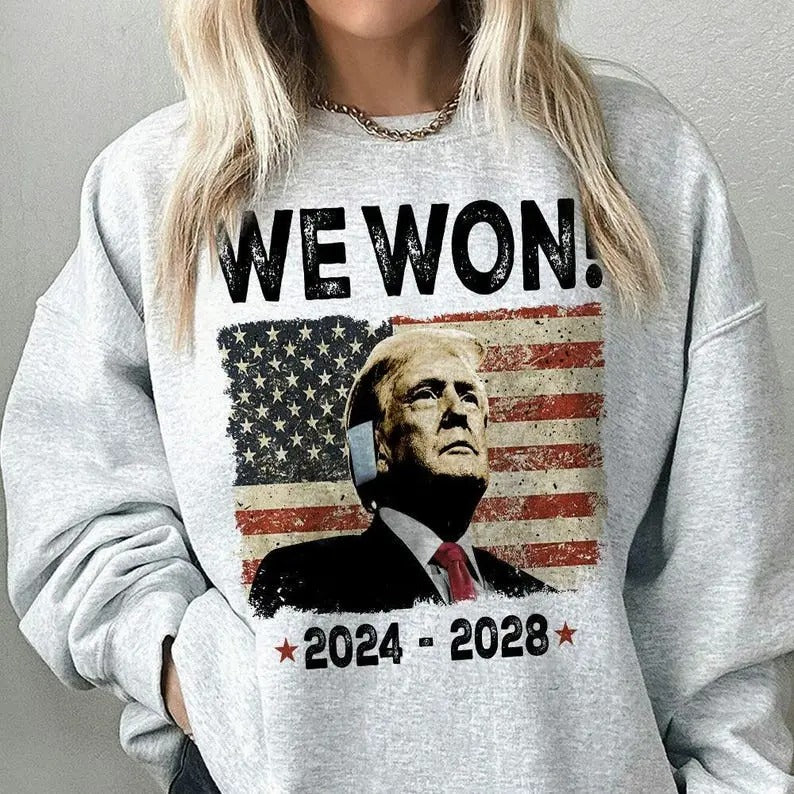 Trump Won sweatshirt, Trump Won 2024, Election sweatshirt, After Election sweatshirt, Trump We Won Unisex sweatshirt...