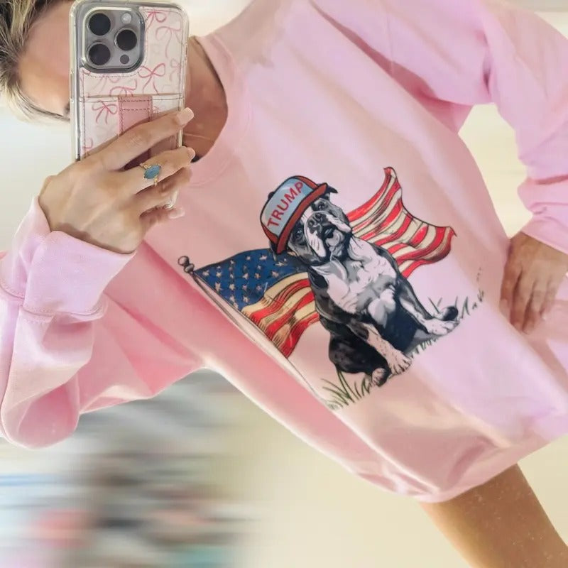 Trump bull dog Sweatshirt T-Shirts, Hoodie | UrbanDripWear.com