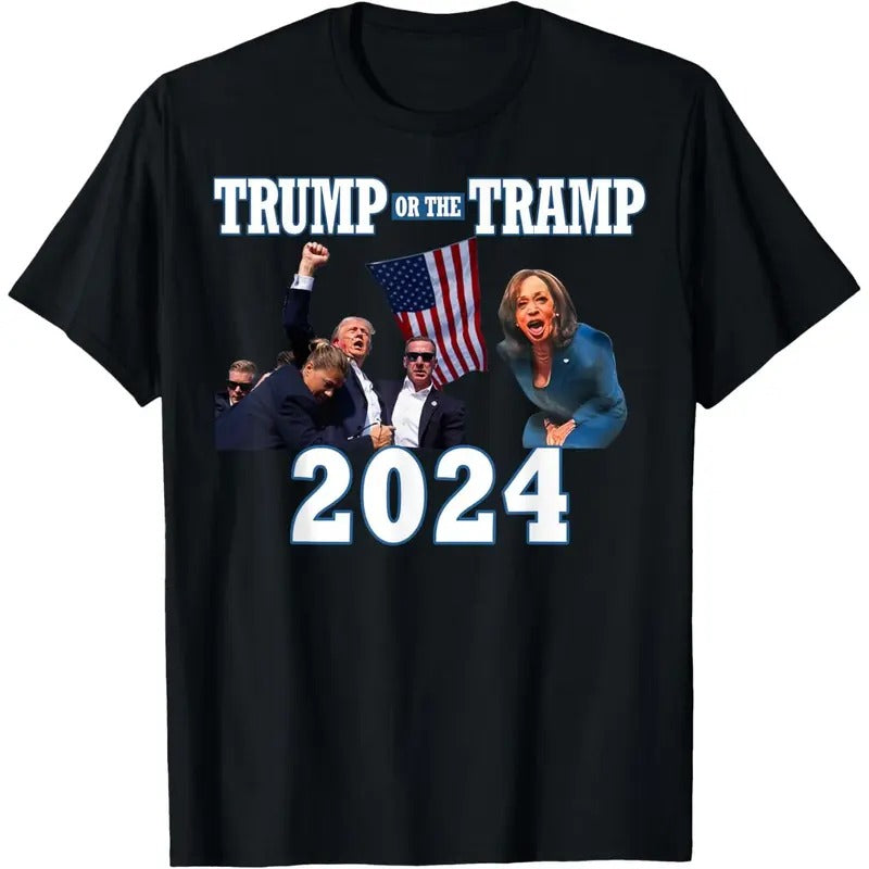Trump or the Tramp 2024 Vote For Trump Trump Vance 2024 T-Shirt made in usa Hoodie, Sweatshirt | UrbanDripWear.com