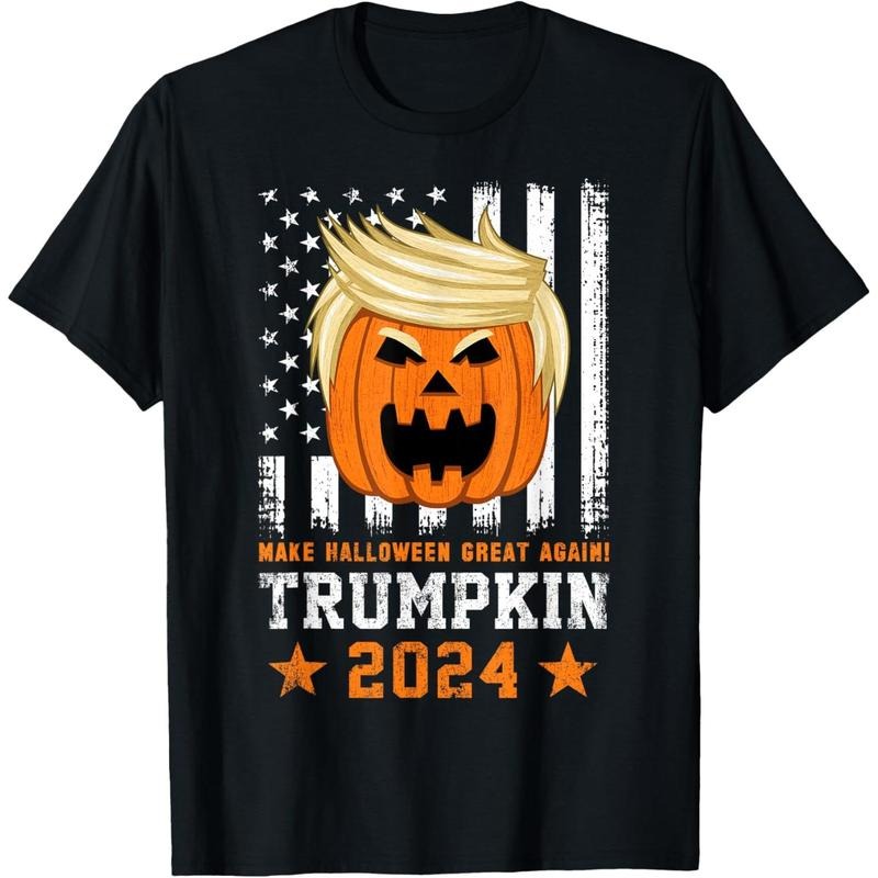 Trumpkin 2024 USA Make Halloween Great Again Funny Trump T-Shirt made in usa Hoodie, Sweatshirt | UrbanDripWear.com