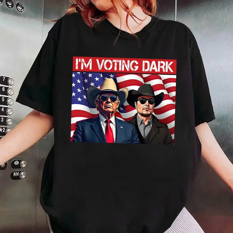 Trumpp  Shirt, I'm Voting Dark Shirt Hoodie, Sweatshirt | UrbanDripWear.com