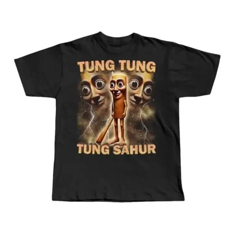 Tung Tung Tung Sahur Funny Baseball Bat Meme T-shirt Classic Cotton Hoodie, Sweatshirt | UrbanDripWear.com