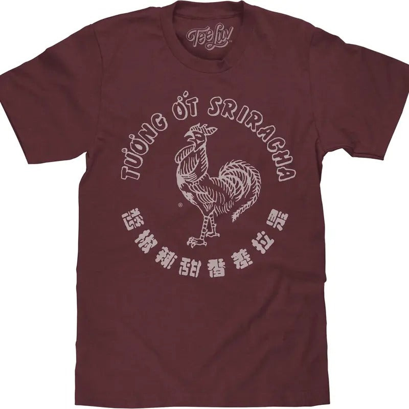 Tuong Ot Sriracha Big and Tall T-shirt - Red Hoodie, Sweatshirt | UrbanDripWear.com