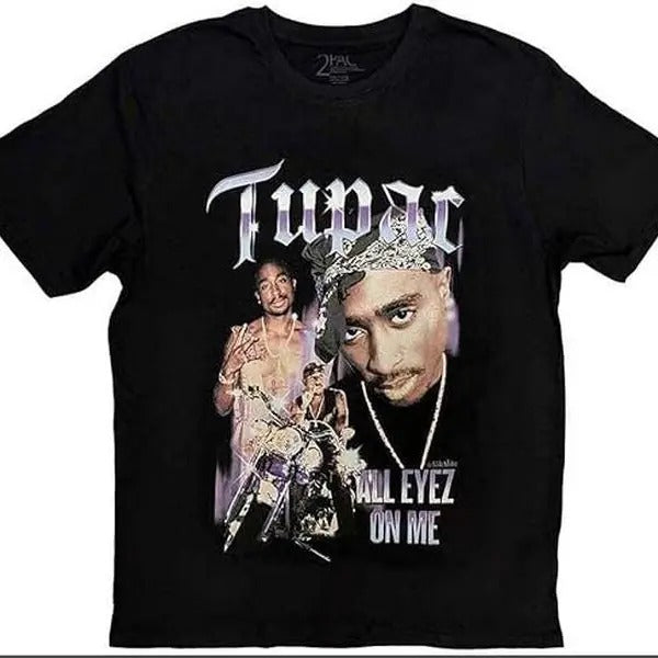 Tupac T Shirt 2Pac All Eyez Blue Homage Official Hoodie, Sweatshirt | UrbanDripWear.com