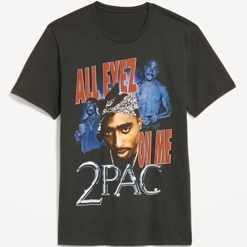 Tupac T-Shirt, Hip Hop Tee Short Sleeve, Gift For him and her, Trendy shirt, gifts for fan, Graphic shirt,  unisex shirt...