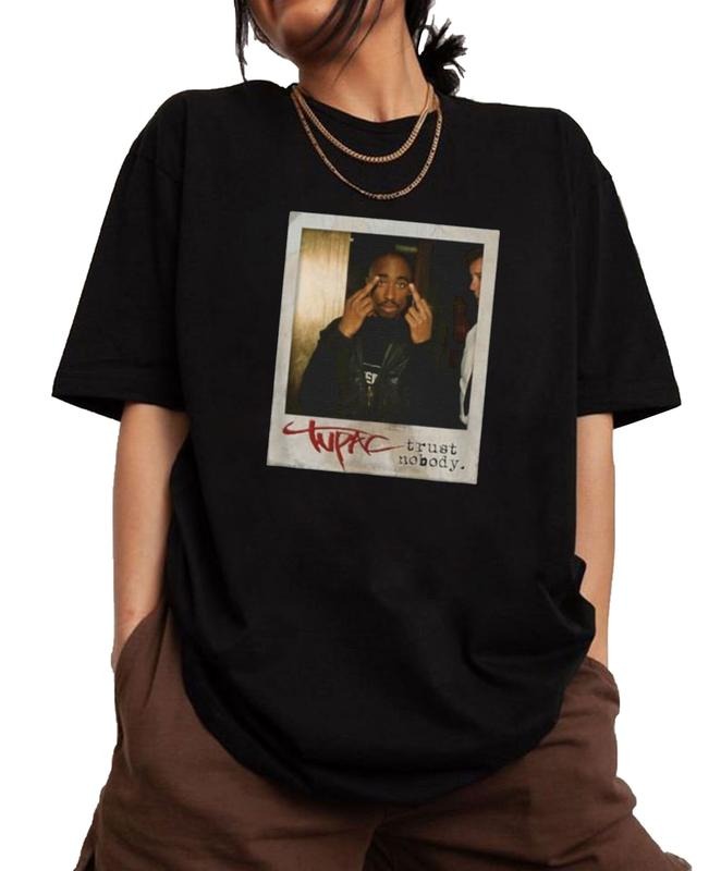 Tupac Trust Nobody Photo Shirt, Vintage Tupac Shakur Shirt, 2Pac 90s Shirt, 2Pac Shakur Shirt, Vintage 90s Bootleg Tupac...