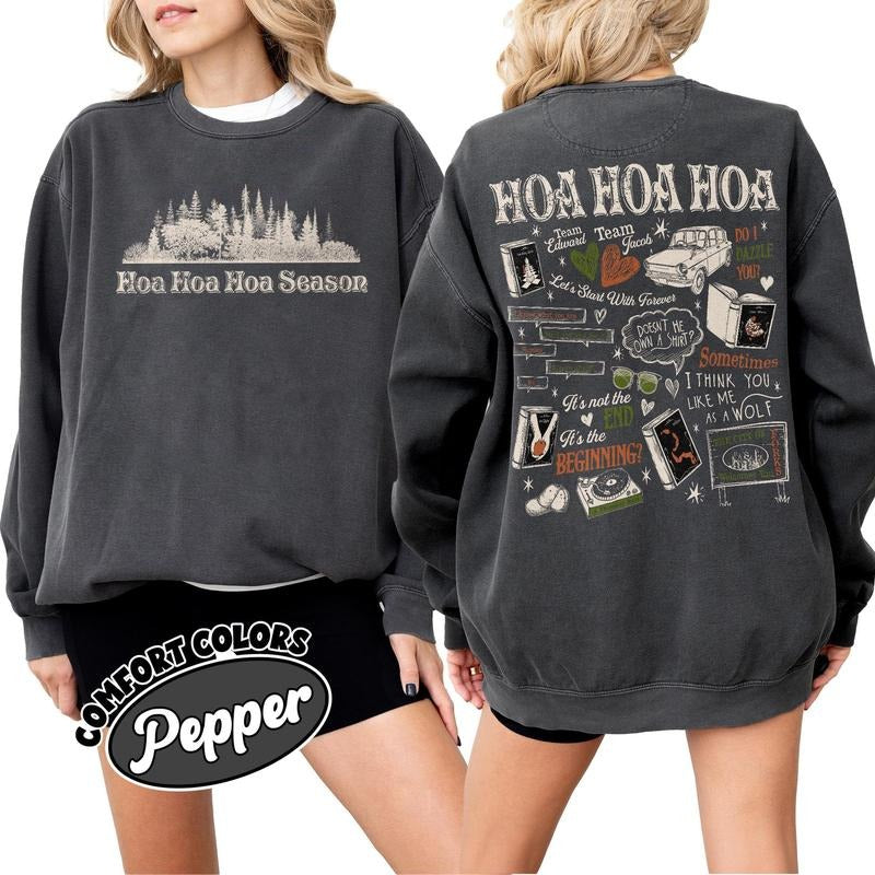 Twilight Hoa Hoa Hoa Sweatshirt, Twilight Forks Washington T-Shirts, Hoodie | UrbanDripWear.com