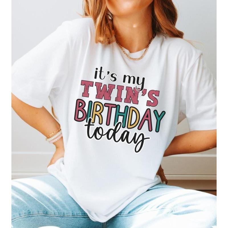 Twins Birthday Shirt - Funny Twin Birthday Tee - "It's My Twin's Birthday" Hoodie, Sweatshirt | UrbanDripWear.com