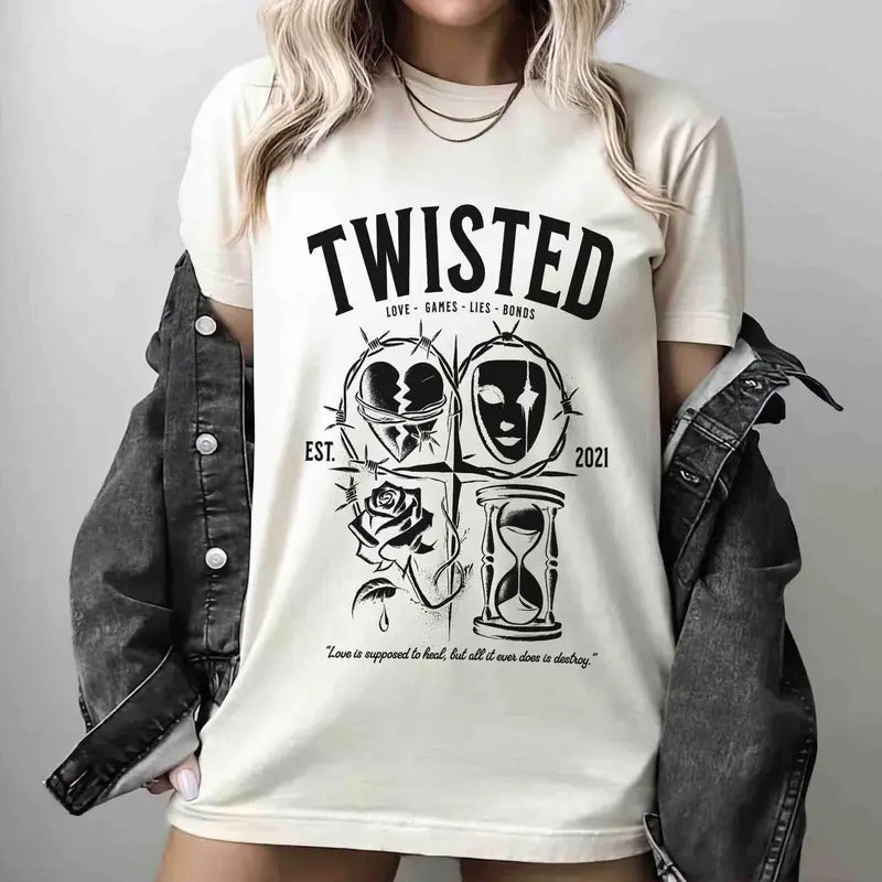 Twisted Series T-Shirt, Booktok shirt, Romance Book Shirt, Book Lover Gift Hoodie, Sweatshirt | UrbanDripWear.com