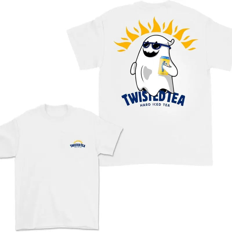 Twisted Tea Ghost Halloween 2 Sided T-Shirt, Twisted Tea Shirt For Men And Women, Halloween Trendy Shirt Hoodie, Sweatshirt