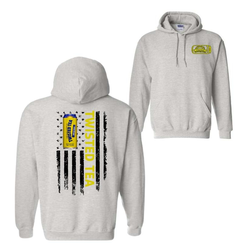 Twisted Tea Logo Flag 2-sided T-Shirt Sweatshirt Hoodie, Twisted Tea Light T-Shirt For Men, For Women | UrbanDripWear.com