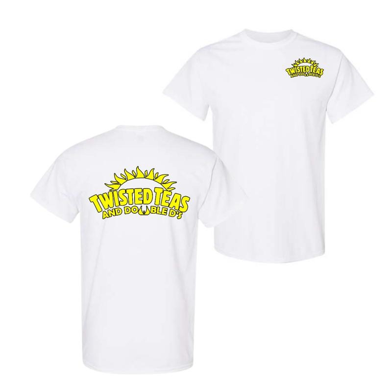 Twisted Teas and Double D's ver2 - 2 Sided - Unisex Black Short Sleeve Shirt Hoodie, Sweatshirt | UrbanDripWear.com