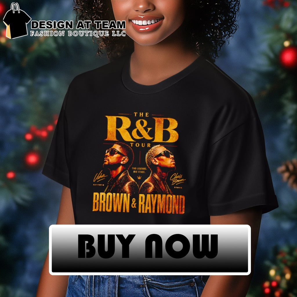 Two legends one Stage Usher Raymond and Chris Brown The R and B Tour Music Concert 2026 shirt
