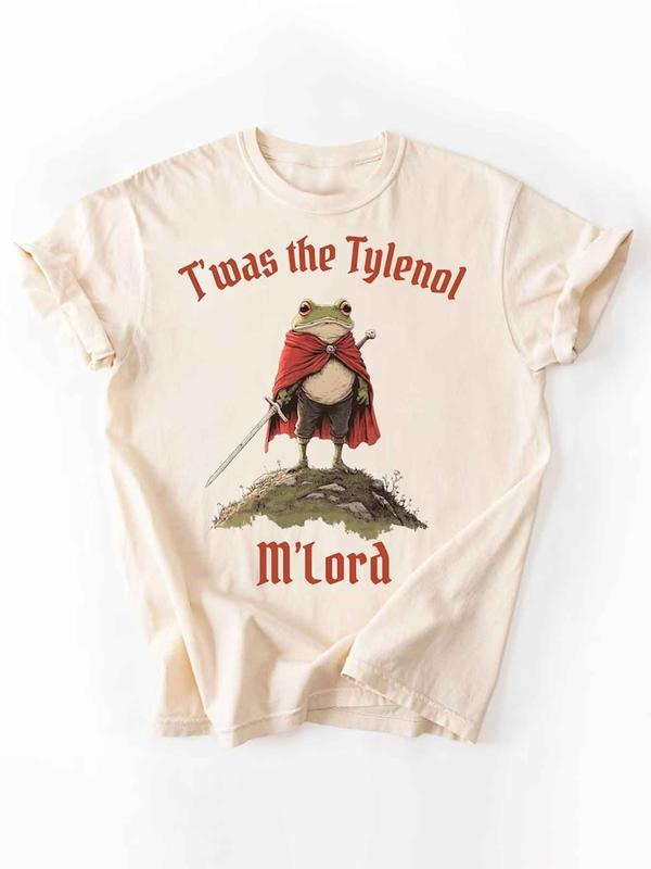 Tylenol shirt, Twas the Tylenol M'lord: Funny Anti RFK Jr Frog Liberal Meme, Anti Trump Tee Hoodie, Sweatshirt