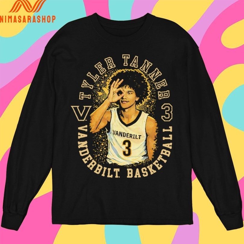 Tyler Tanner 3 Vanderbilt Commodores Basketball Shirts