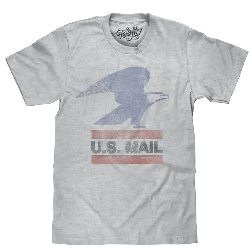 U.S. Mail Eagle Logo T-Shirt - Gray Hoodie, Sweatshirt | UrbanDripWear.com