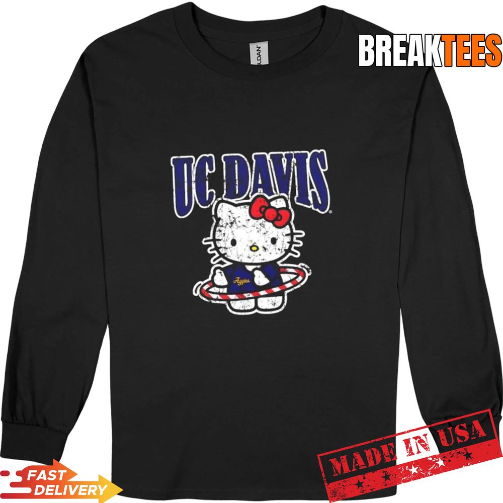 UC Davis Aggies Hello Kitty Hula Hoop T-Shirt