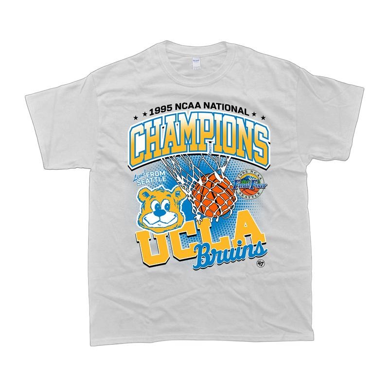 UCLA Bruins 1995 National Champions T-Shirt Men - Classic Fit, 100% Cotton - Menswear Hoodie, Sweatshirt | UrbanDripWear.com