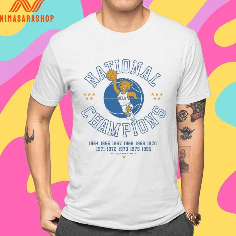 UCLA Bruins Men’s Basketball 11 Time National Champions 1964-1995 Shirts