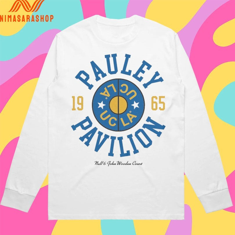 UCLA Nell And John Wooden Court Pauley Pavilion 1965 Shirts