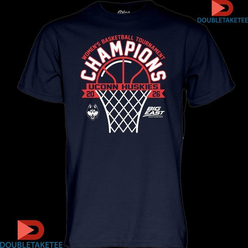UConn Huskies 2026 Big East Women’s Basketball Tournament Champions Shirts