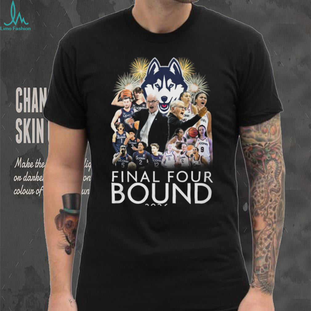 UConn Huskies Men’s and Women’s Basketball Final Four Bound 2026 T Shirt