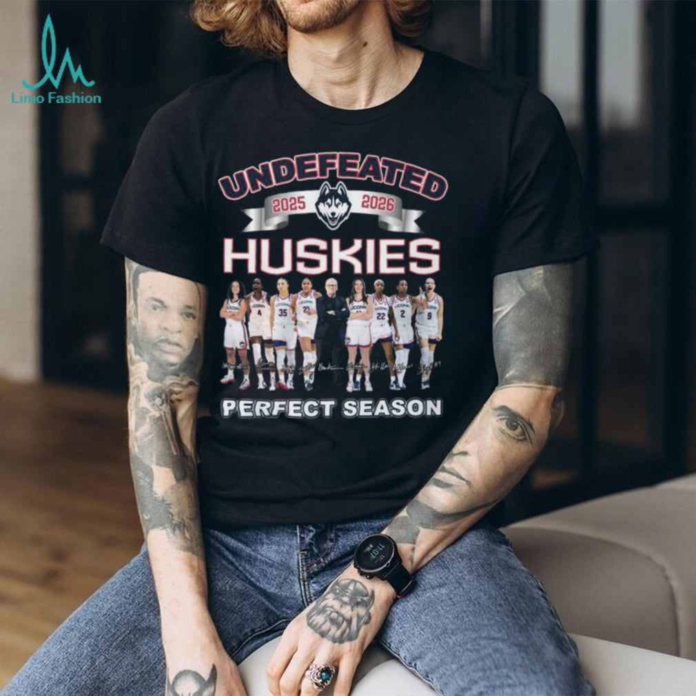 UConn Huskies Women’s Basketball Undefeated Perfect Season 2025 2026 T Shirt