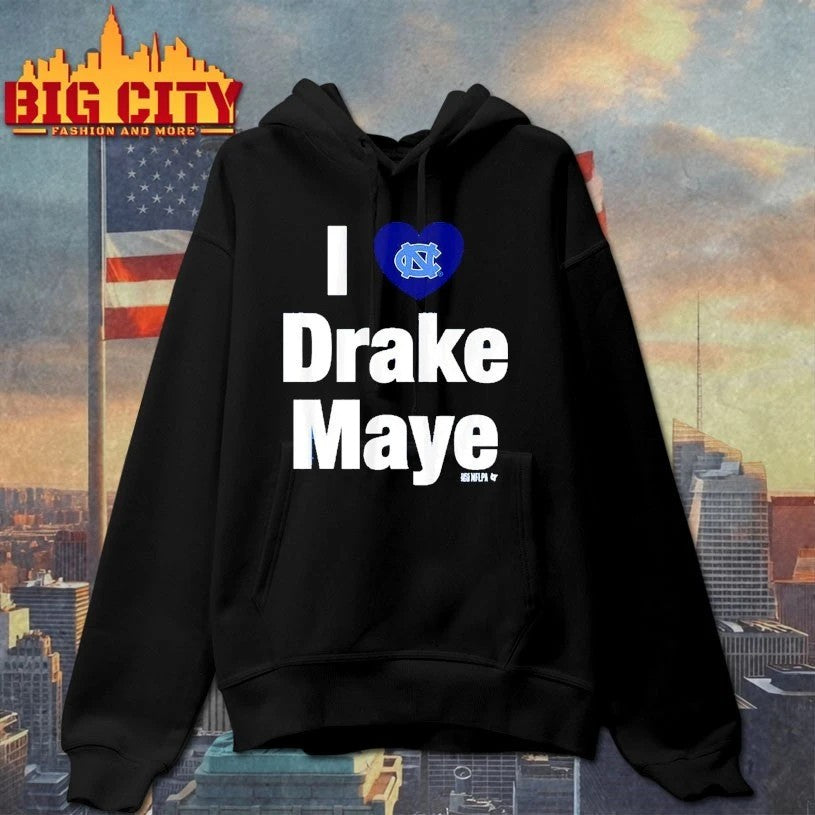 UNC Football I Heart Drake Maye t-shirt