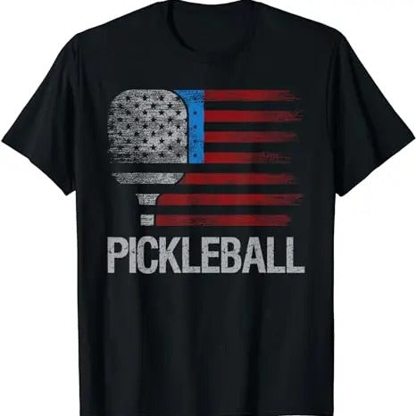 US Flag Pickleball Player Paddleball Lover T-shirt, Paddleball Lover  Sweatshirt, Christmas Gift Sweatshirt For...