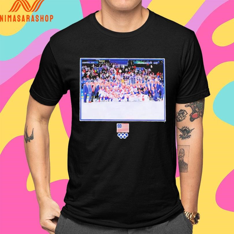 US Men’s Olympic Hockey Fanatics Medal Moment Shirts