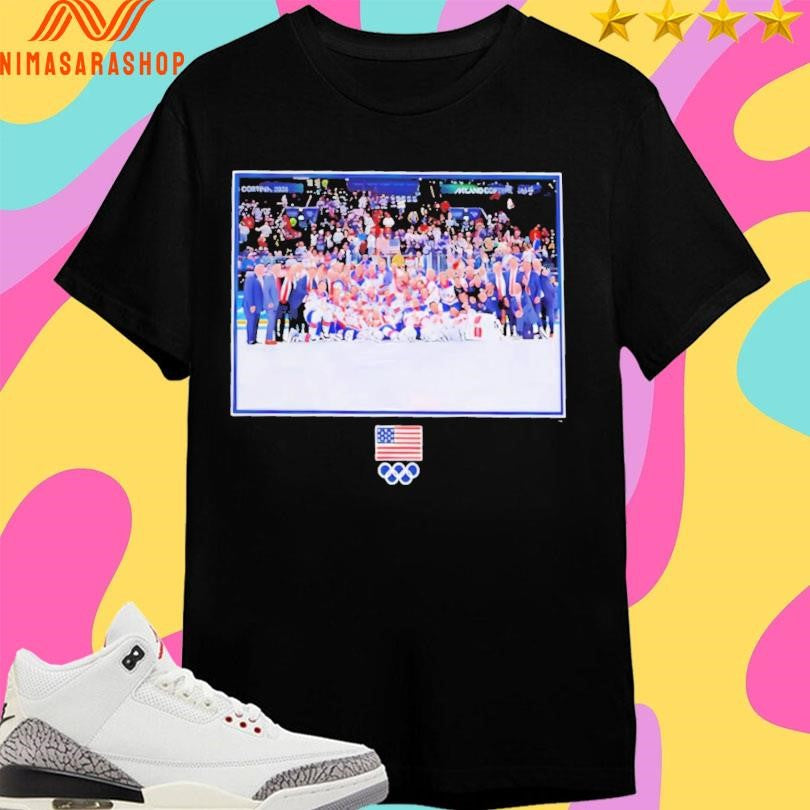 US Men’s Olympic Hockey Fanatics Medal Moment Shirts
